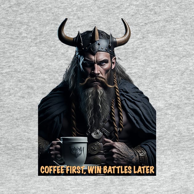 Coffee First Win Battles Later by likbatonboot